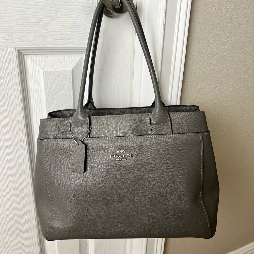 COACH Handbag Shoulder Bag Purse Gray